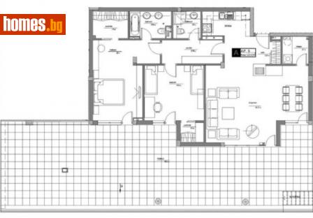 Тристаен, 239m² - Апартамент за продажба - 19892259