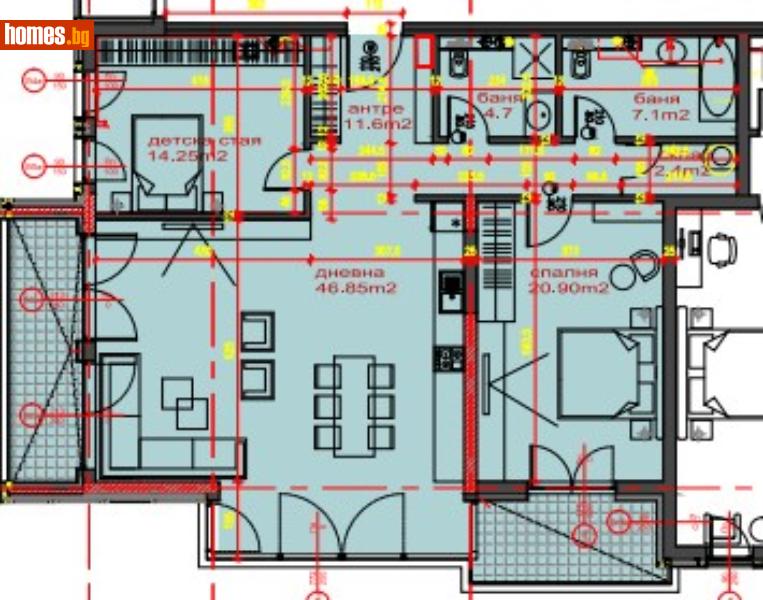 Тристаен, 160m² -  Студентски Град, София - Апартамент за продажба - Азмар имоти - 47947373