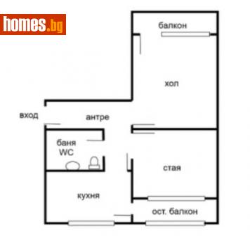 Двустаен, 64m² - Апартамент за продажба - 58385959
