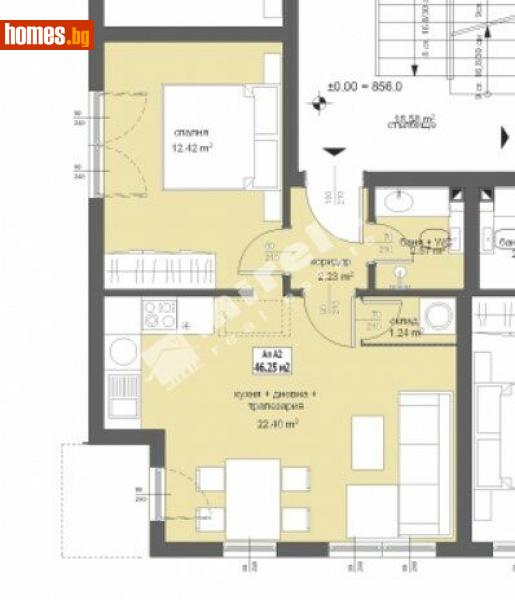 Двустаен, 57m² - Кв. Малинова Долина, София - Апартамент за продажба - МИРЕЛА - 75903052