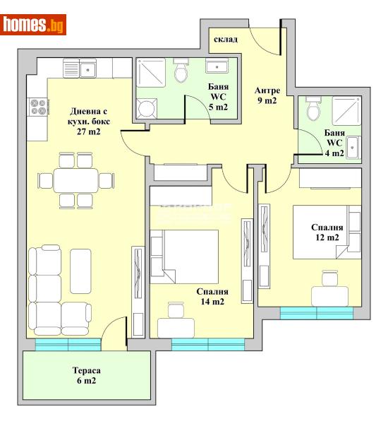 Тристаен, 109m² - Жк. Христо Ботев, Пловдив - Апартамент за продажба - КОНДОР НЕДВИЖИМИ ИМОТИ - 77392885