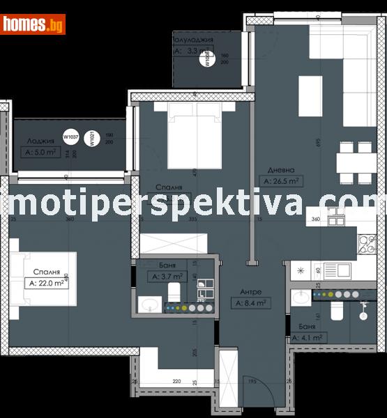 Тристаен, 120m² - Кв. Кършияка, Пловдив - Апартамент за продажба - ПЕРСПЕКТИВА - 80330347