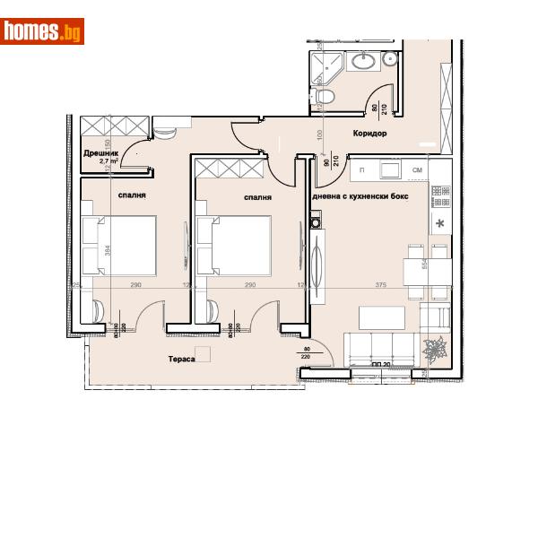 Тристаен, 101m² -  Център, Кърджали - Апартамент за продажба - ТБС БГпропъртис - 80999407