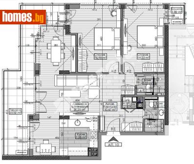 Тристаен, 135m² - Апартамент за продажба - 82432230