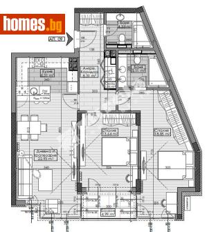 Тристаен, 110m² - Апартамент за продажба - 82432252