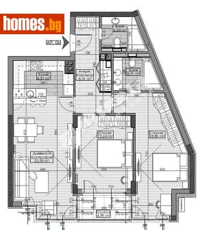Тристаен, 110m² - Апартамент за продажба - 82432265