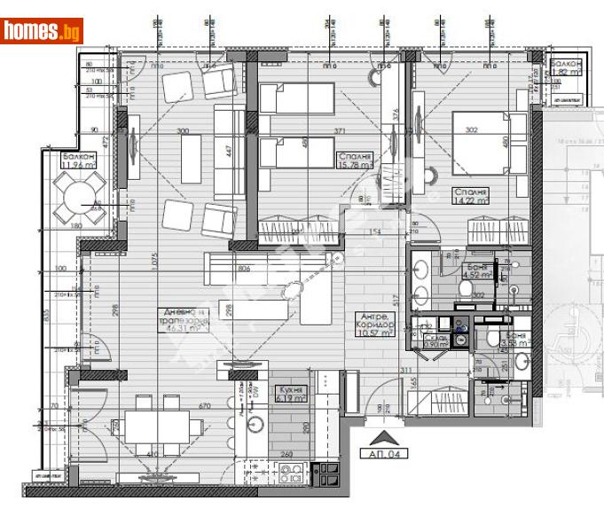 Тристаен, 146m² - Жк. Гоце Делчев, София - Апартамент за продажба - МИРЕЛА - 82432288