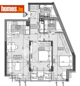 Тристаен, 109m² - Апартамент за продажба - 82432299