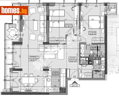 Тристаен, 146m² - Апартамент за продажба - 82432322