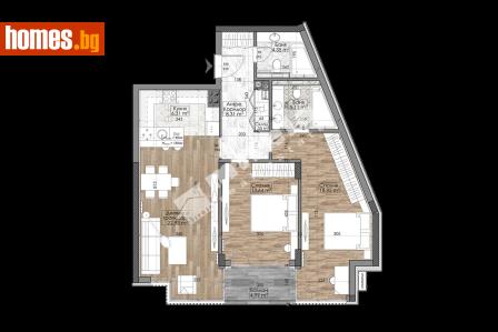 Тристаен, 110m² - Апартамент за продажба - 82432478