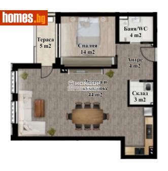 Двустаен, 93m² - Апартамент за продажба - 83723410