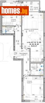 Тристаен, 103m² - Апартамент за продажба - 84008129