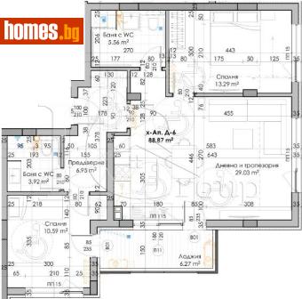 Тристаен, 105m² - Апартамент за продажба - 84050891