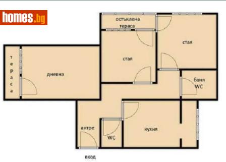 Тристаен, 100m² - Апартамент за продажба - 85121632
