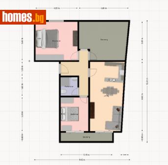 Тристаен, 123m² - Апартамент за продажба - 86300836