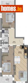 Тристаен, 110m² - Апартамент за продажба - 86463862