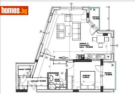 Двустаен, 92m² - Апартамент за продажба - 88096640