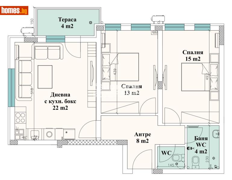 Тристаен, 101m² - Кв. Остромила, Пловдив - Апартамент за продажба - КОНДОР НЕДВИЖИМИ ИМОТИ - 90702482