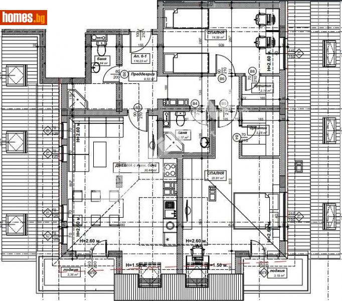 Тристаен, 173m² - Жк. Лозенец, София - Апартамент за продажба - МИРЕЛА - 90799097