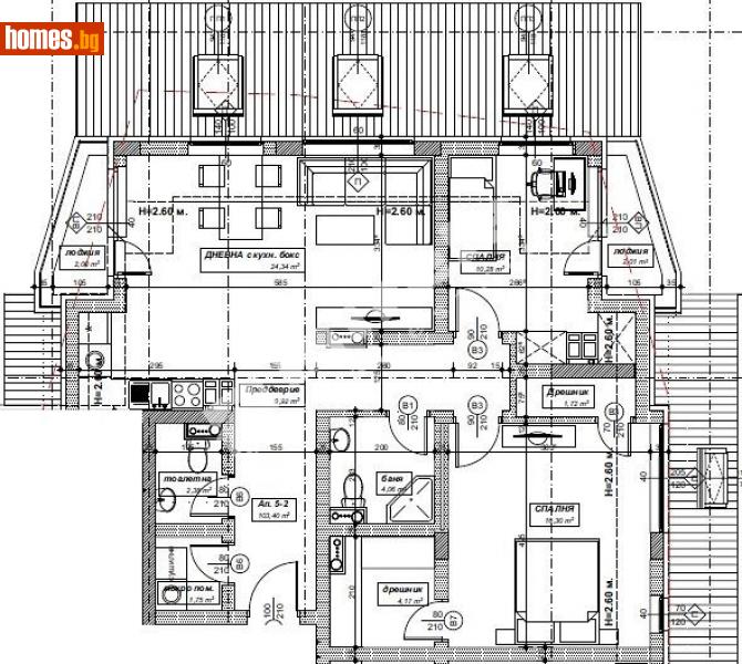 Тристаен, 154m² - Жк. Лозенец, София - Апартамент за продажба - МИРЕЛА - 90799100