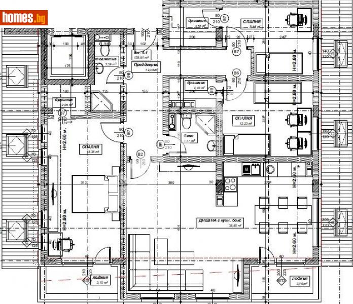 Четиристаен, 208m² - Жк. Лозенец, София - Апартамент за продажба - МИРЕЛА - 90799102