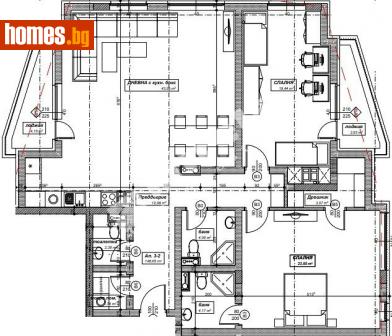 Тристаен, 222m² - Апартамент за продажба - 90799133