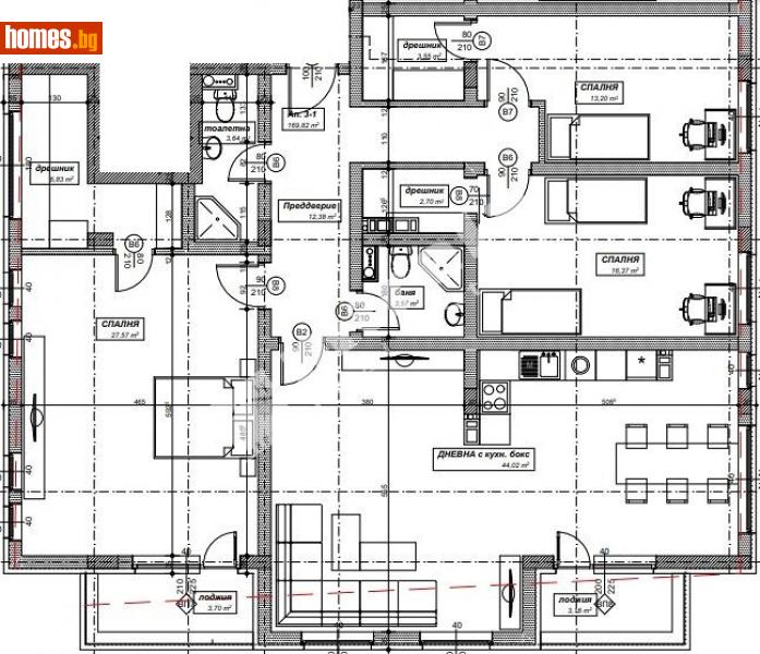 Четиристаен, 253m² - Жк. Лозенец, София - Апартамент за продажба - МИРЕЛА - 90799135