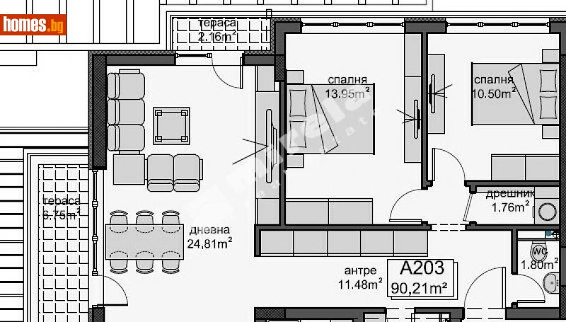 Тристаен, 103m² - Жк. Овча Купел, София - Апартамент за продажба - МИРЕЛА - 90799485