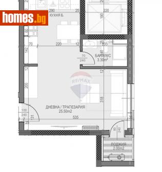 Едностаен, 45m² - Апартамент за продажба - 93609605