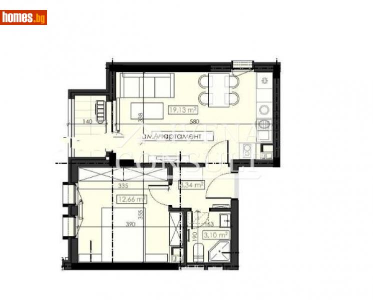 Двустаен, 61m² - Жк. Дружба 2, София - Апартамент за продажба - ИВЕНА КОНСУЛТ  - 93628293