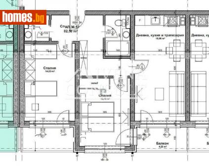 Тристаен, 114m² - Апартамент за продажба - 93628673