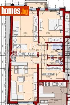 Тристаен, 114m² - Апартамент за продажба - 93628894