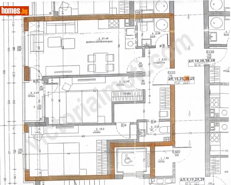 Тристаен, 96m² - Кв. Малинова Долина, София - Апартамент за продажба - ВИКТОРИЯ ИМОТИ - 93824397