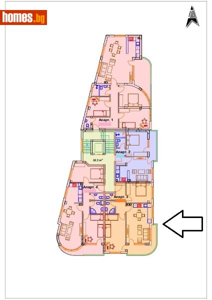 Тристаен, 111m² - Кв. Македонски, Хасково - Апартамент за продажба - Имоти Мира - 94149961