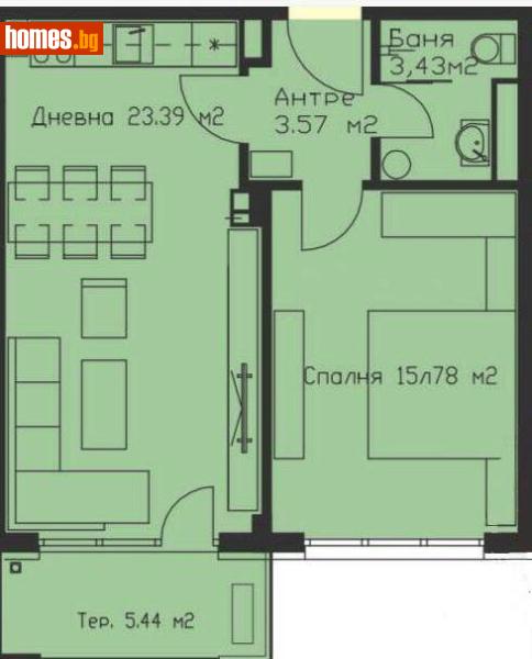Двустаен, 70m² - Жк. Меден Рудник, Бургас - Апартамент за продажба - ТИТАН ПРОПЪРТИС - гр.Бургас - 94342949