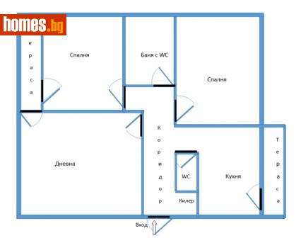Тристаен, 88m² - Апартамент за продажба - 95610364