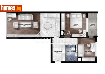 Двустаен, 68m² - Апартамент за продажба - 95820022