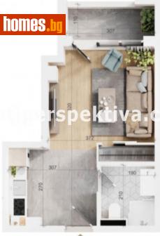 Едностаен, 41m² - Апартамент за продажба - 96030229