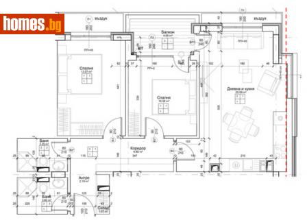 Тристаен, 102m² - Апартамент за продажба - 96668765