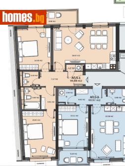 Тристаен, 115m² - Апартамент за продажба - 96722480