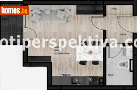 Едностаен, 46m² - Апартамент за продажба - 98067734