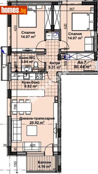 Тристаен, 103m² - Кв. Бояна, София - Апартамент за продажба - МИРЕЛА - 98638303