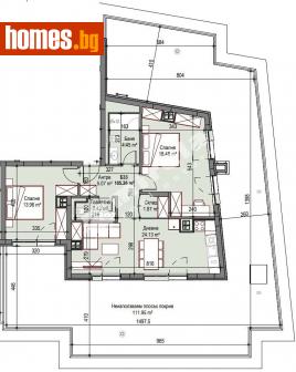 Тристаен, 105m² - Апартамент за продажба - 98900584