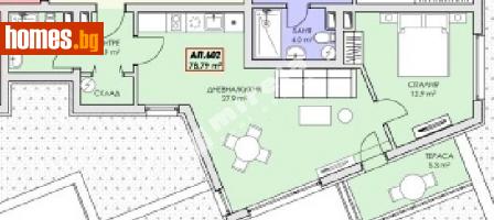 Двустаен, 78m² - Апартамент за продажба - 99010620