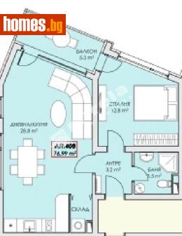 Двустаен, 76m² - Апартамент за продажба - 99218014