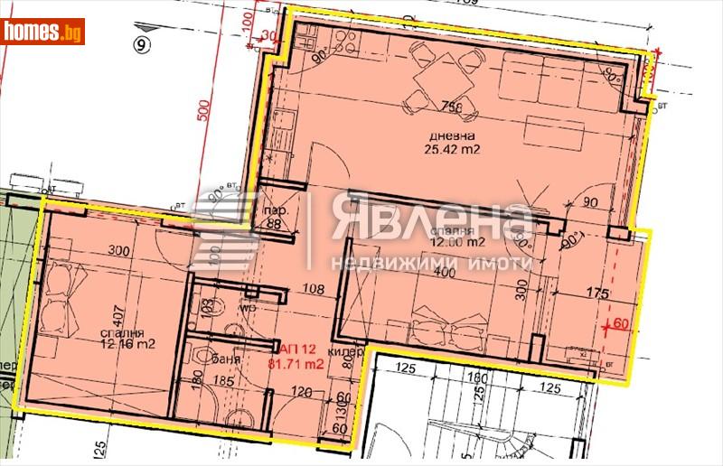 Тристаен, 100m² -  Колхозен Пазар, Варна - Апартамент за продажба - ЯВЛЕНА - 99600176