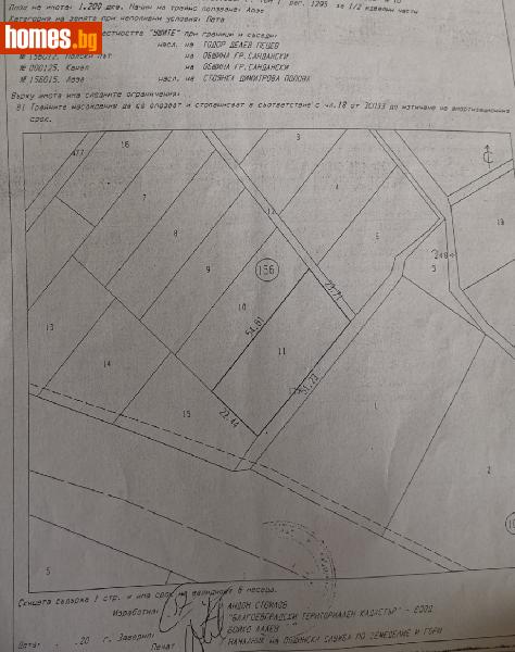 Парцел, 1200m² - Гр.Сандански, Сандански - Парцел за продажба - Сандрамакс - 102053998
