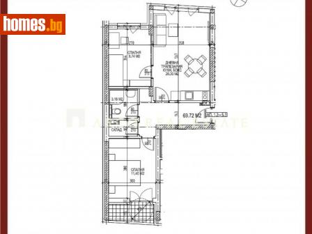 Тристаен, 84m² - Апартамент за продажба - 102292003