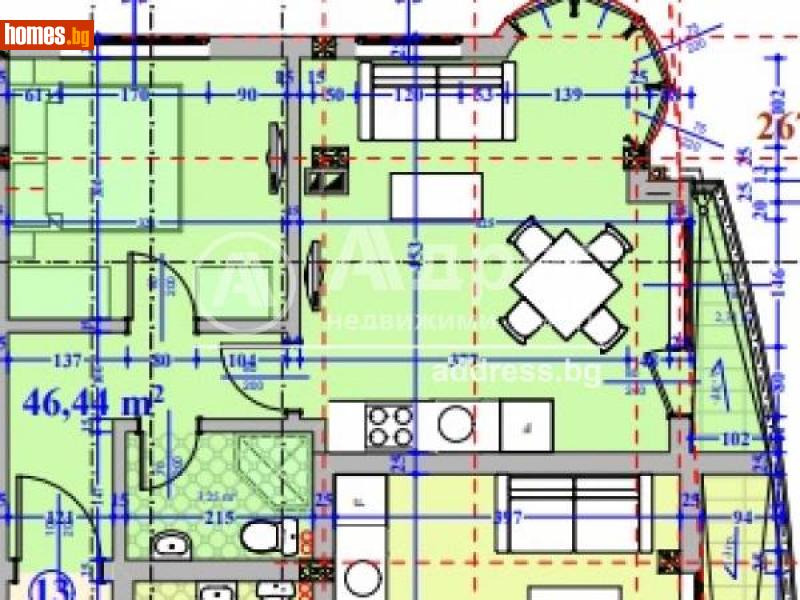 Двустаен, 58m² - С.Кранево, Добрич - Апартамент за продажба - АДРЕС НЕДВИЖИМИ ИМОТИ - 102501121