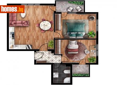 Тристаен, 89m² - Апартамент за продажба - 102819300